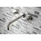 Kingston Brass Roman Tub Faucet, Polished Nickel, Wall Mount KS8026CML - alternate 4